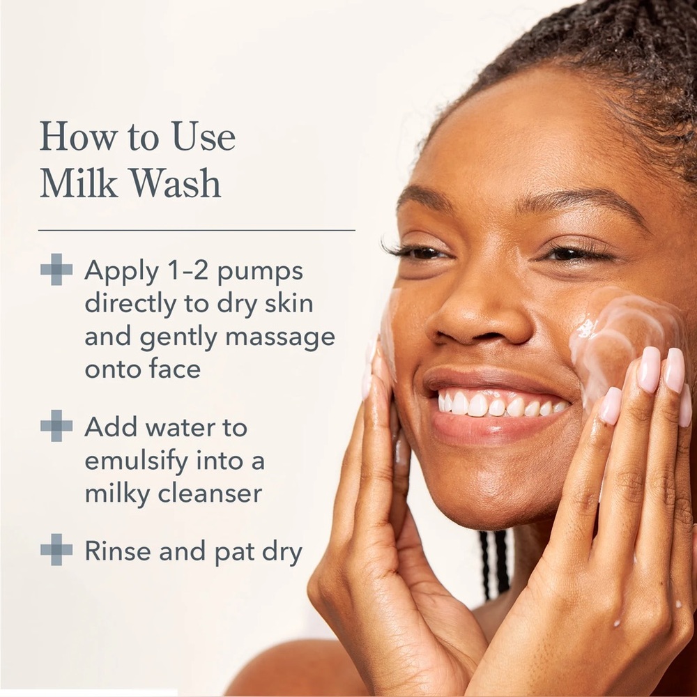 165. Beekman 1802 Milk Wash Exfoliating Jelly Cleanser- removes makeup, for all - Picture 7 of 8